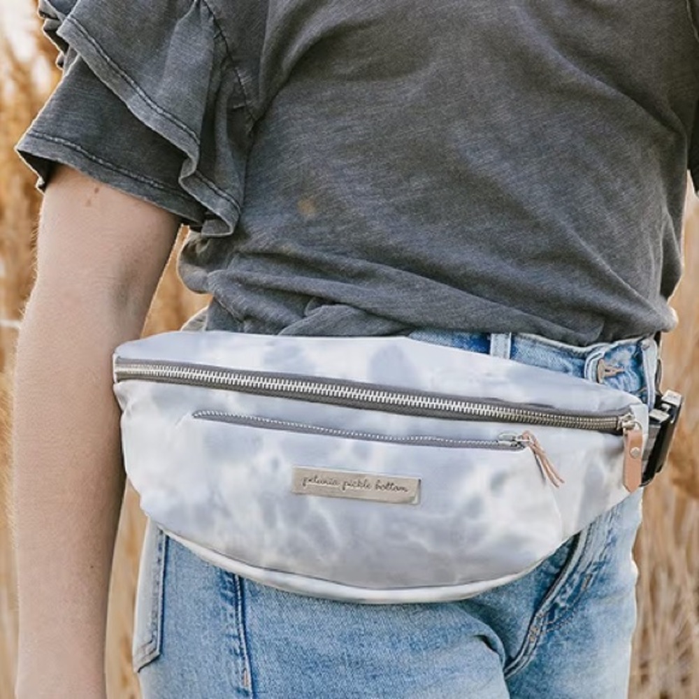NWT Petunia Pickle Bottom All Around Belt Bag Smoke Gray